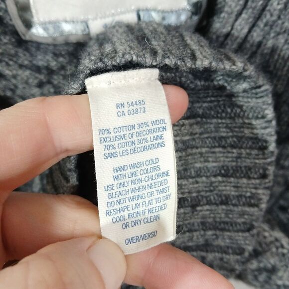 American Eagle Gray Wool Blend Sweater Vest Small - Picture 6 of 8